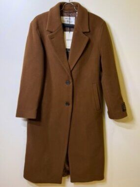 NEW WITH TAGS- Aritzia Brown Long Wool Blend Coat